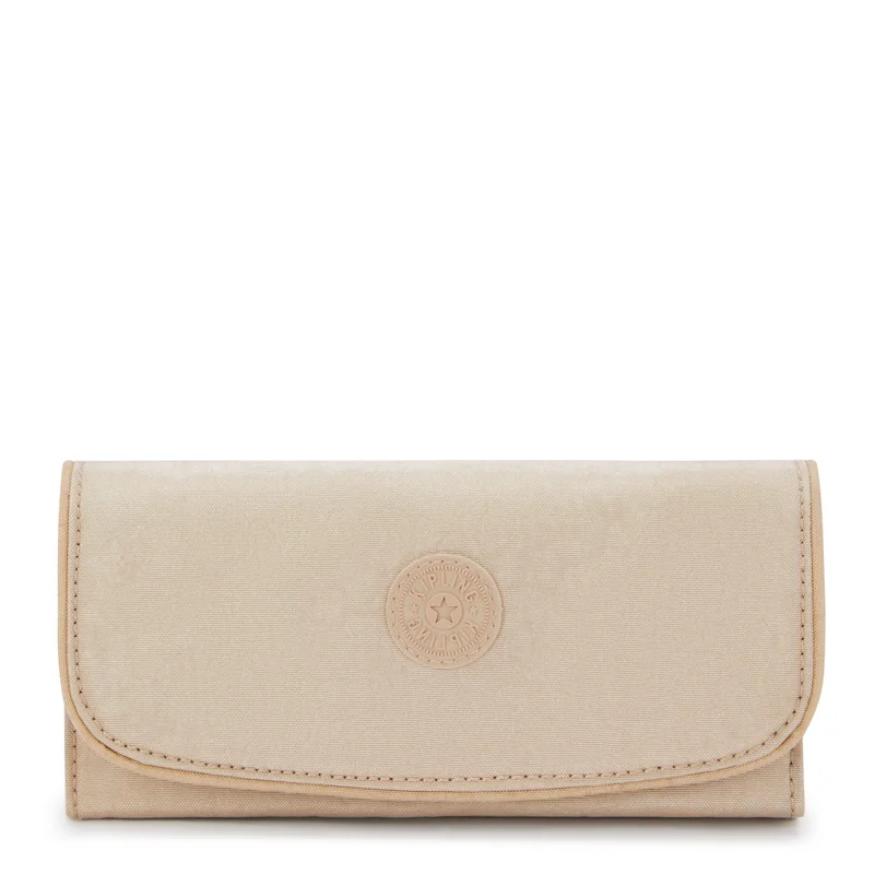 kipling Money Land Sparkled Beige Large Wallet