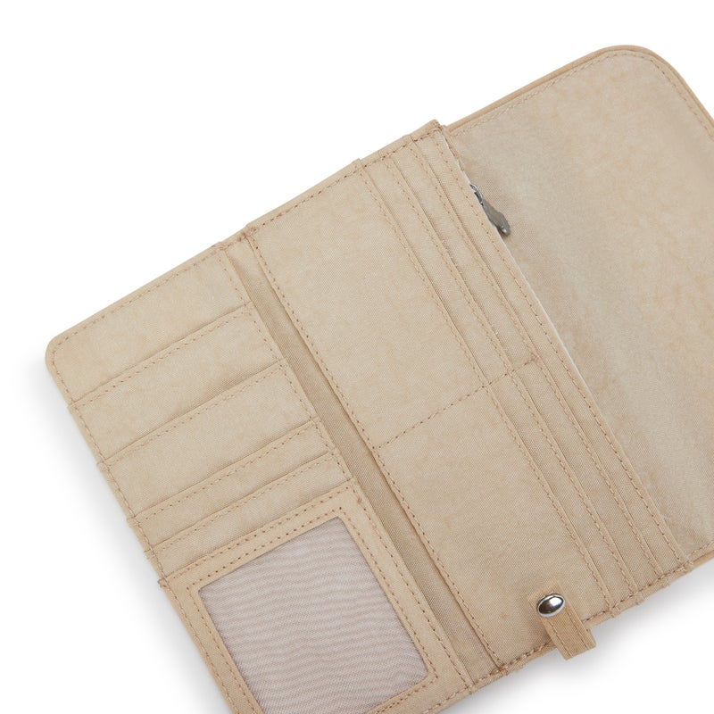 kipling Money Land Sparkled Beige Large Wallet - Image 5