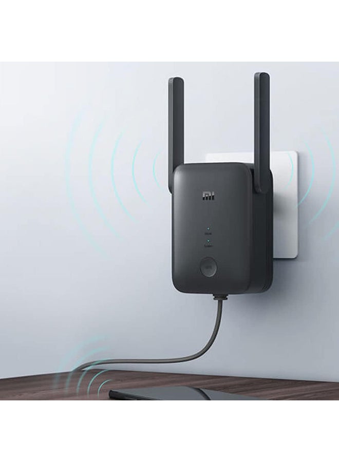 شاومي موسع نطاق الواي فاي AC1200 أسود - Image 4