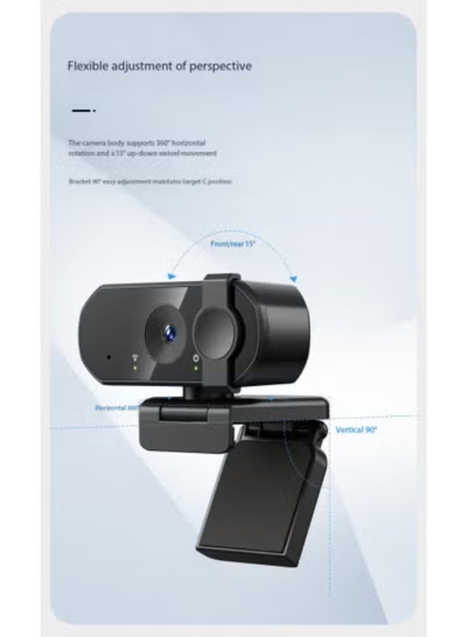 ZetRA Webcams 4K USB Web Camera With Microphone Autofocus 4K Camera PC Computer Laptop Live Streaming 1080P Webcam For Video Calling - Image 4