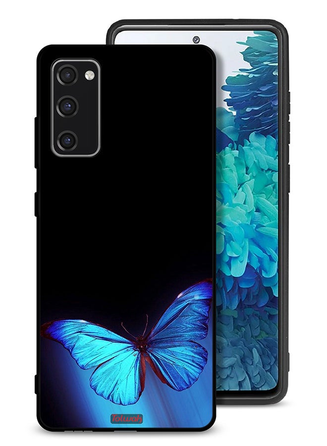 Tolwak Samsung Galaxy S20 FE Protective Case Cover Butterfly Art - Image 1