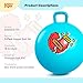 EVERICH TOY 2Pack Hopper Ball for Kids 18In Hippity Hop Balls Yellow Blue Bouncy Ball with Handle Indoor Outdoor Active Play Toys Easter Basket Stuffers Girls Boys Gifts for 4 5 6 7 8 Yr Old - Image 4