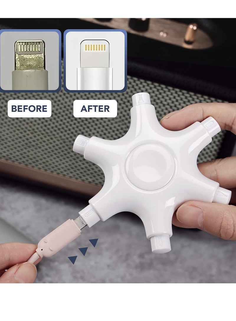 spa luxetique For IPhone Cleaning Kit Port Cleaner, Repair and Restore Tool for iPad Pro Watch Cell Phone Charging Port, Lightning Charger Cables Speaker Airpod Cleaning Putty Dust for All Devices  - Image 5