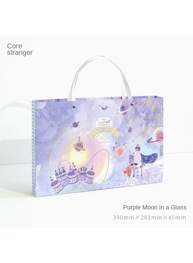 Bluejw Hand Account Book Suit Girl's Heart Cute Korean Ins Internet Red Hand Account Book Journal Tool Material Full Set Gift Box - Image 1