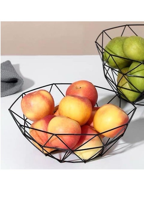 Multipurpose Metal Fruit Plate Large Size Available in Black TR
