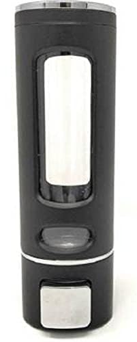 SELLZY ABS Plastic Wall Mounted Liquid Shampoo Conditioner Handwash Lotion Gel Soap Dispenser for Bathroom Kitchen (400ml) | Black, (Pack of 1) - Image 1