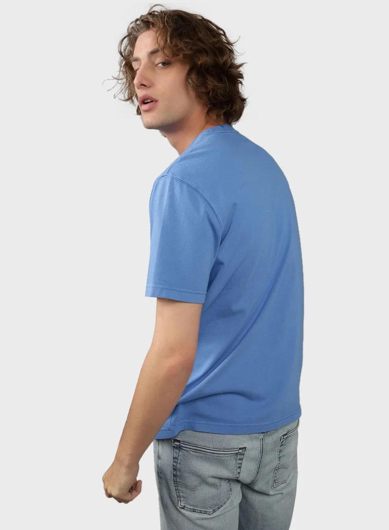 American Eagle Essential Crew Neck Knitted T-Shirt