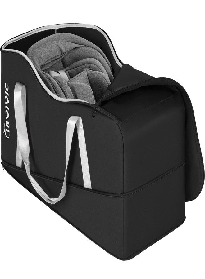 IBVIVIC Car Seat Travel Bag Compatible with UPPAbaby Aria and Mesa, Infant Car Seat Travel Bag Car Seat Cover for Travel (Black) - Image 1