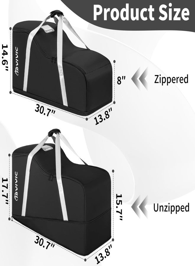 IBVIVIC Car Seat Travel Bag Compatible with UPPAbaby Aria and Mesa, Infant Car Seat Travel Bag Car Seat Cover for Travel (Black) - Image 2