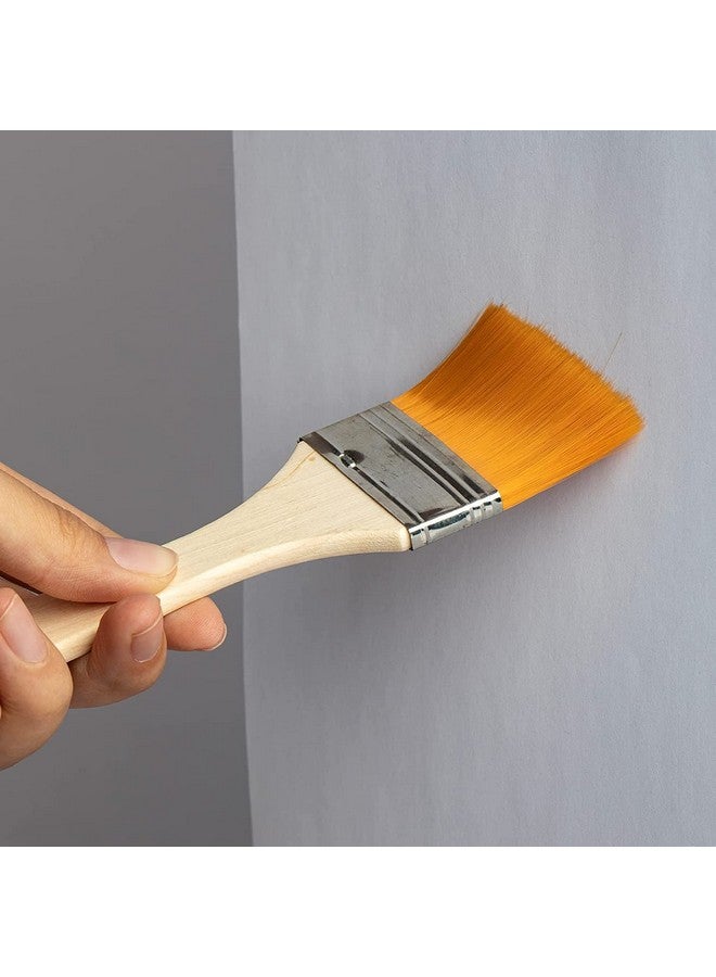 Spellwish Artistic Premium Painting Flat Brushes Set of 12 Soft Nylon Hair Acrylic Paint Brush for Acrylic | Watercolor | Varnish | Gouache | Oil Canvas Painting (Set of 12) - Image 5