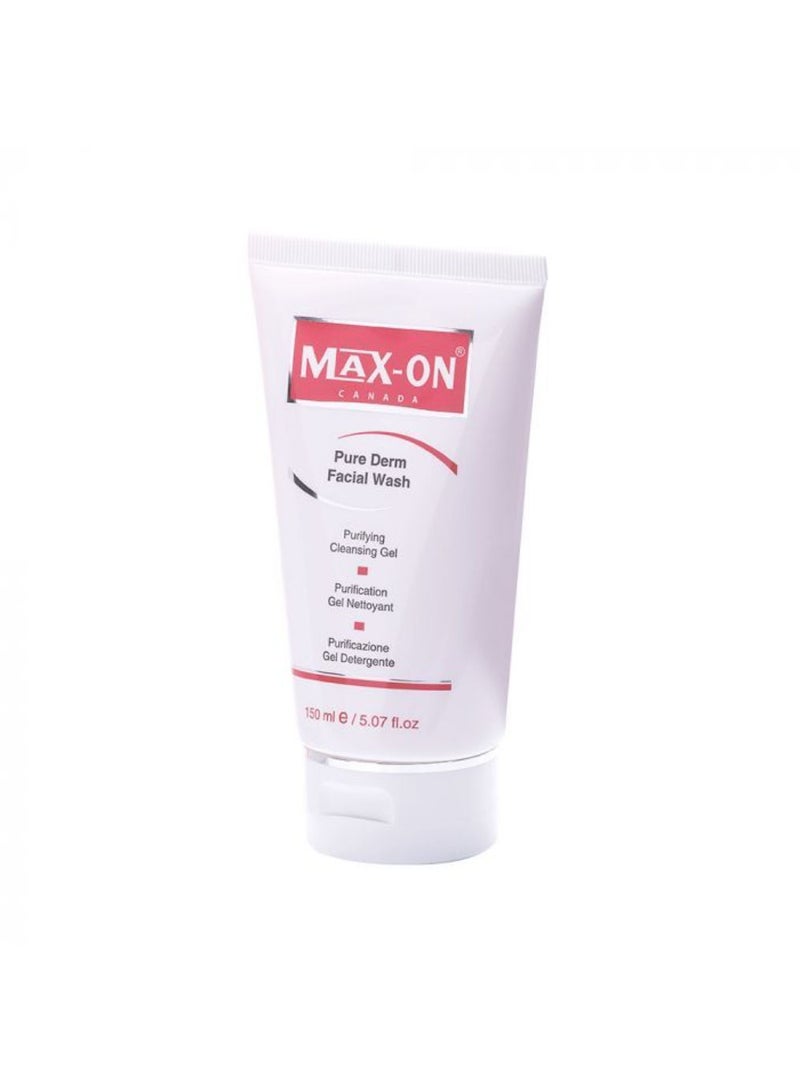MAX-ON Pure Derm Facial Wash 5.07 fl oz, 150 mL