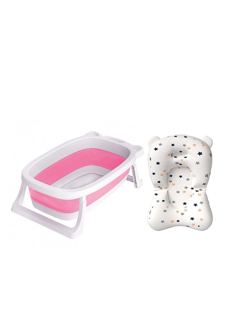 Star Babies Buy 1 Get 1 (Foldable Bathtub with Cushion free) - Beige - Image 1