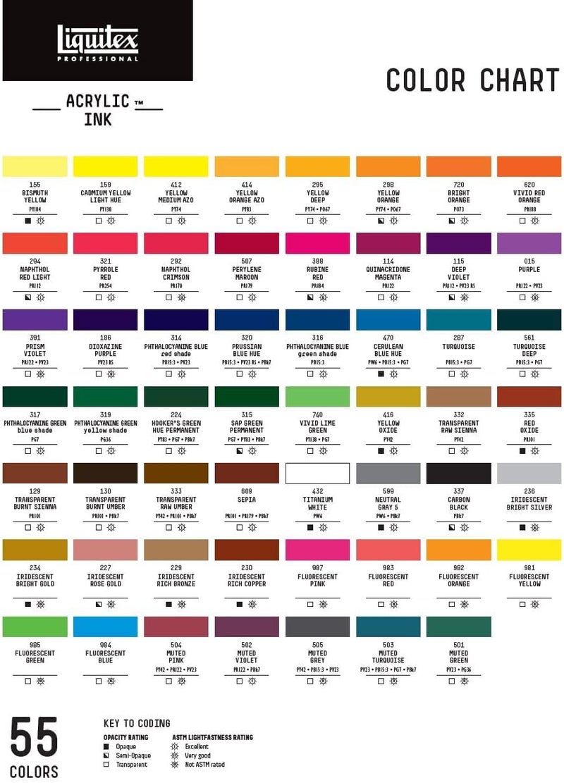 Liquitex Professional Acrylic Ink - Yellow Oxide, 30ml - Image 3