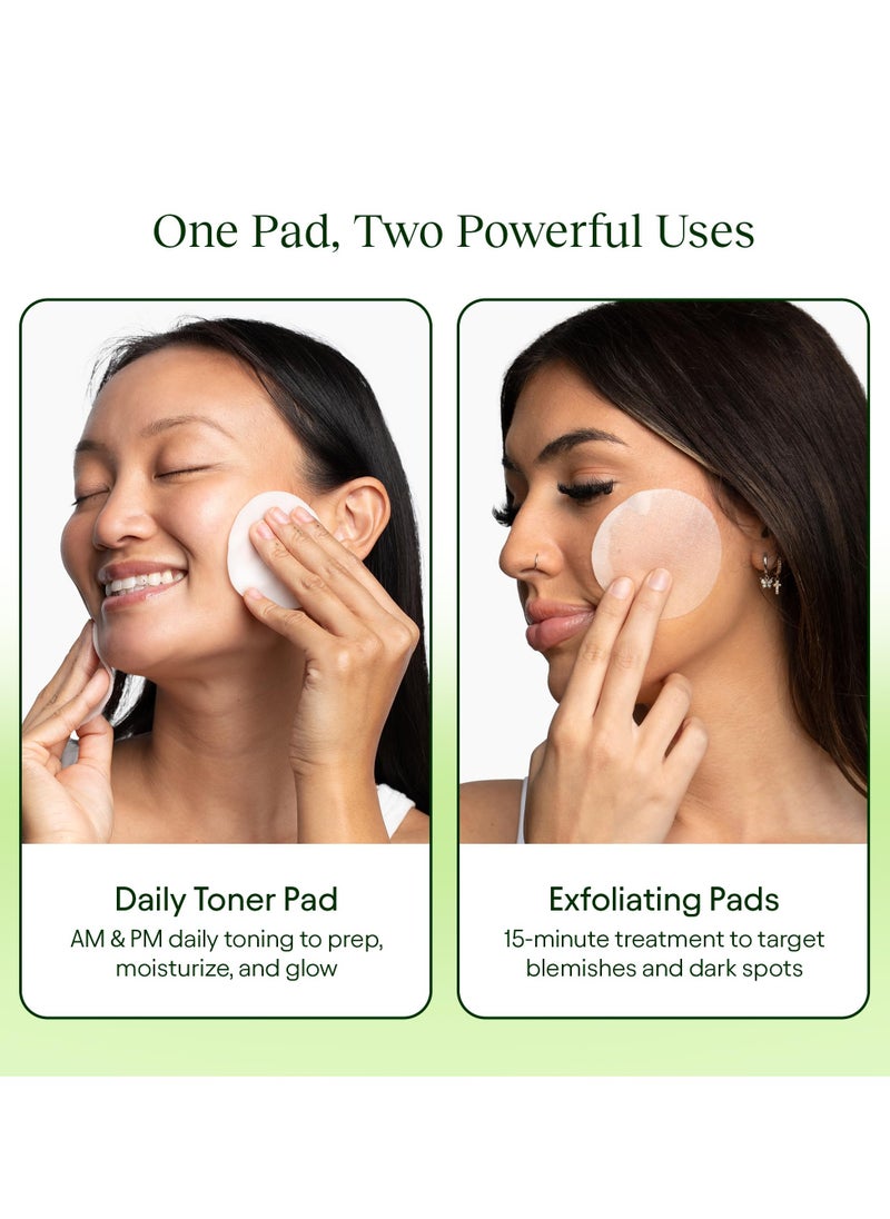 Korean Anti-Aging Toner Pads 100 Count - Dark Spot & Wrinkle Treatment with Snail Mucin, Centella, Niacinamide & Peptides, Hydrating Skincare for Acne Scars & Hyperpigmentation ﻿