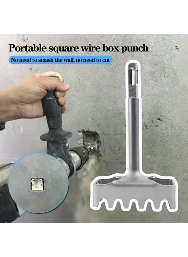 Type 86 Wire Box Square Hole Puncher Square Handle Four Hole Model Chrome Vanadium Steel - Image 2