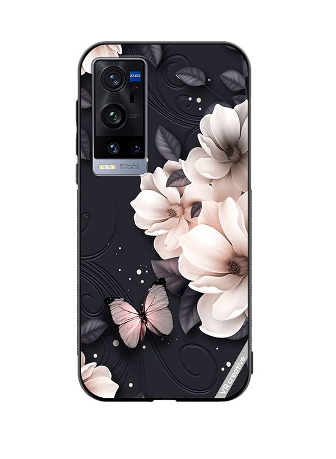 VR CREATIVE Protective Case Cover For Vivo X60 Pro Plus Flower Design Multicolour - Image 1