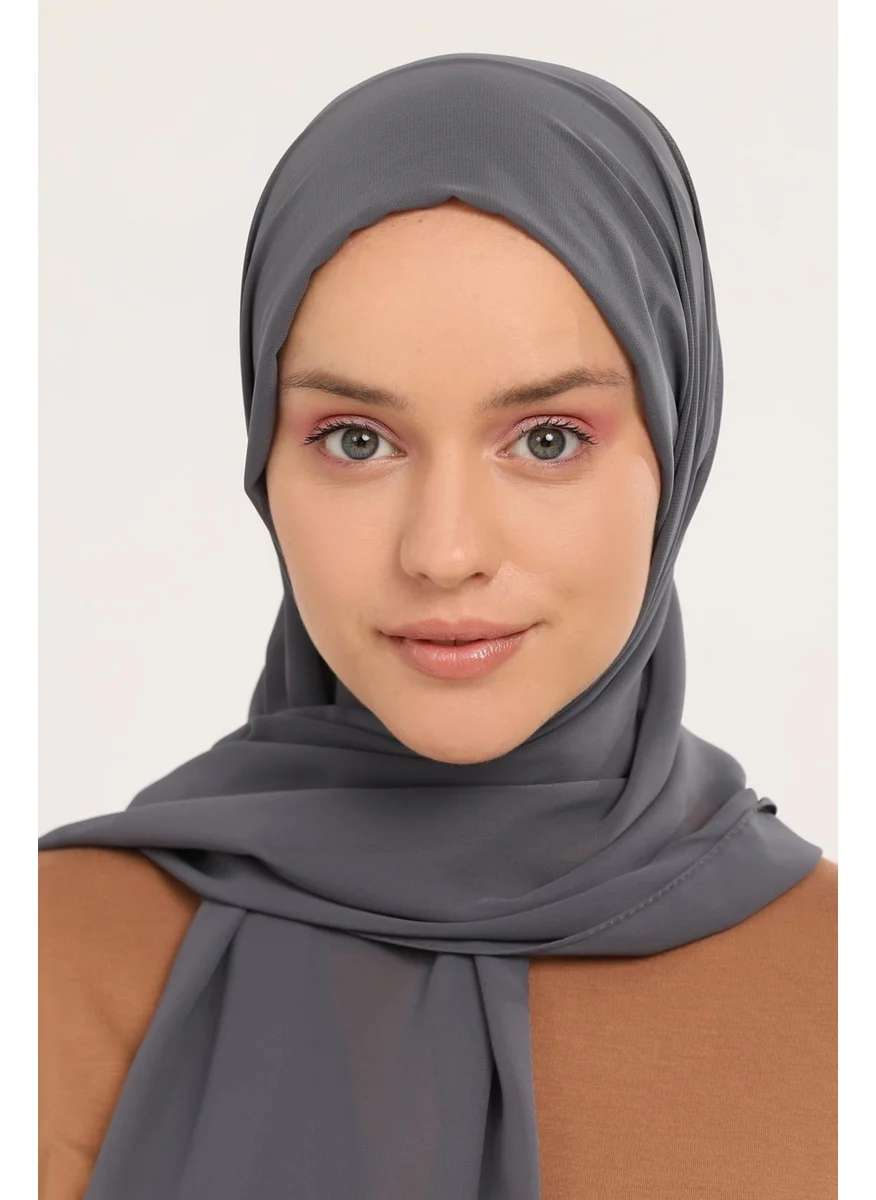 التوبة Ready Practical Luxury Snap-on Elastic Bonnet Chiffon Shawl