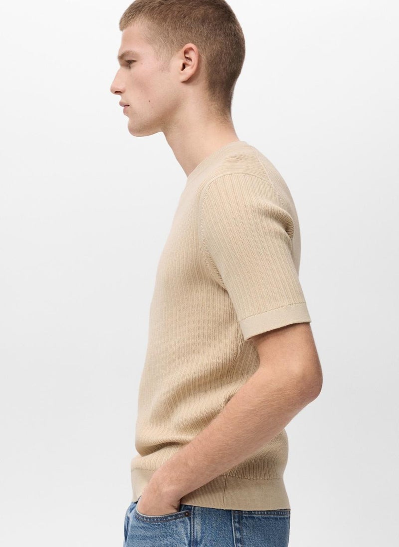 Mango Man Angelo Crew Neck T-Shirt  - Image 4
