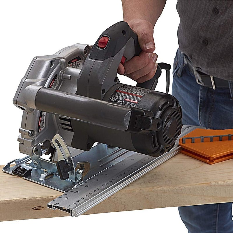 BORA 530416 Quickcut Circular Saw Guide With Rail & Angle Assist, All-In-One Woodworking Tool, Strong Aluminum 16 Inches Long, With A 14-Inch (35.5Cm) Guide Rail - Image 4