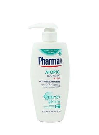 Atopic Hydrating Body Milk Lotion with Omega 3 6 Fatty Acid Shea Butter and Aloe Vera 300ml - pzsku/Z1EB5F2ABBF00688D2A8FZ/45/_/1727963736/1ff2cb0f-f9ea-44df-a676-cd86188d52d4