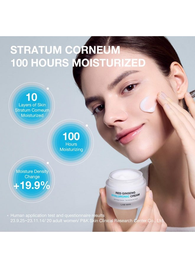 donginbi - Red Ginseng Hyaluronic Facial Cream Deep And Lasting Hydration Face Moisturizer Korean Skin Care Anti Aging All Skin Types 1.69 Fl Oz(50Ml) - Image 1