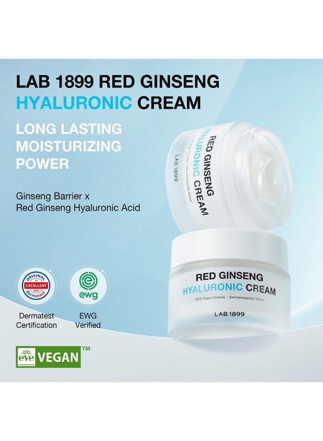 donginbi - Red Ginseng Hyaluronic Facial Cream Deep And Lasting Hydration Face Moisturizer Korean Skin Care Anti Aging All Skin Types 1.69 Fl Oz(50Ml) - Image 1