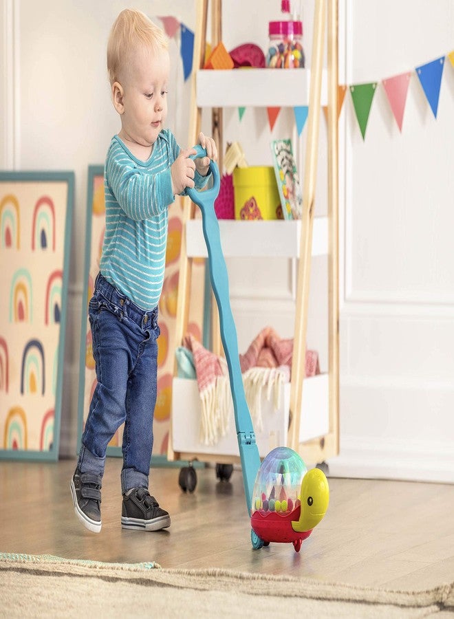 B. toys - Ball Popper & Walker - Push Toy for Baby, Toddler - Light - Up Turtle Toy for Crawling Or Walking - Removable Handle - 1 Year + - Walk ‘n’ POP! - Image 2