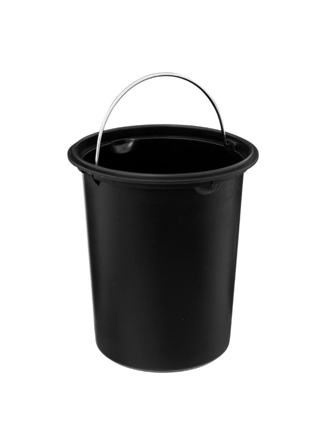 Five Simply Smart Colorama Soft Close Bathroom Waste Pedal Bin White and Black 3 L 174528I - Image 4