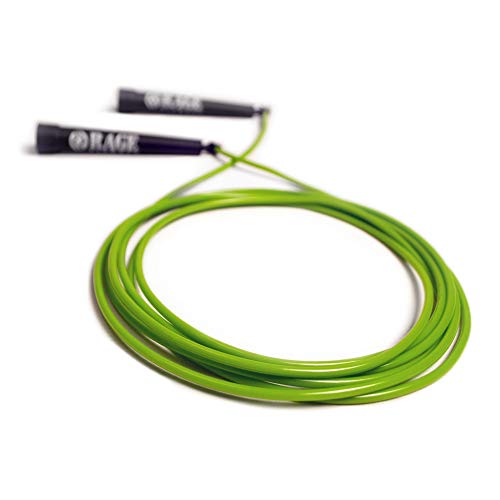 Rage Fitness حبل القفز Rage Fitness R2 - حبل تدريب PVC أخضر مع مقابض تحمل السرعة - Image 2