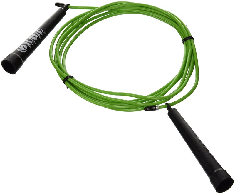 Rage Fitness حبل القفز Rage Fitness R2 - حبل تدريب PVC أخضر مع مقابض تحمل السرعة - Image 1