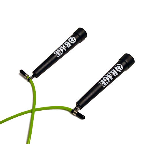 Rage Fitness حبل القفز Rage Fitness R2 - حبل تدريب PVC أخضر مع مقابض تحمل السرعة - Image 4