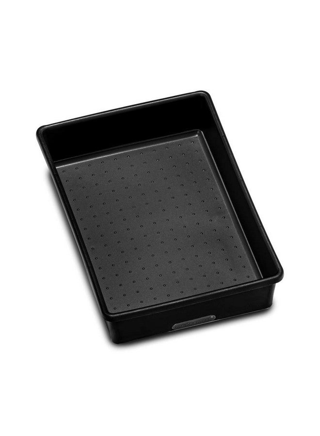 Madesmart Plastic Multipurpose Storage Organizer Deep Bin With Handles Portable Under Sink And Cabinet Storage Bin Small Carbon - Image 1