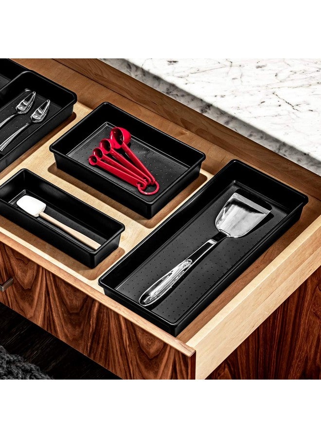 Madesmart Plastic Multipurpose Storage Organizer Deep Bin With Handles Portable Under Sink And Cabinet Storage Bin Small Carbon - Image 3