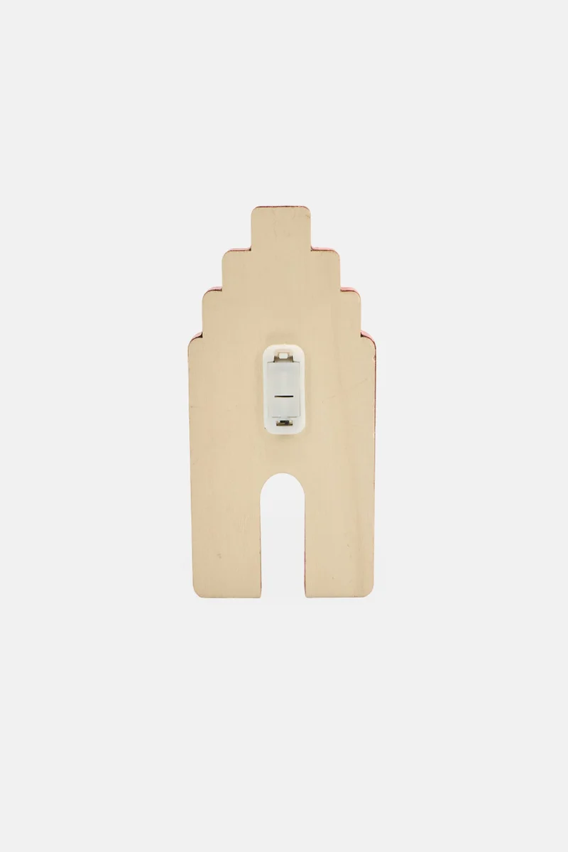 Muy Mucho Wooden Led House, Red