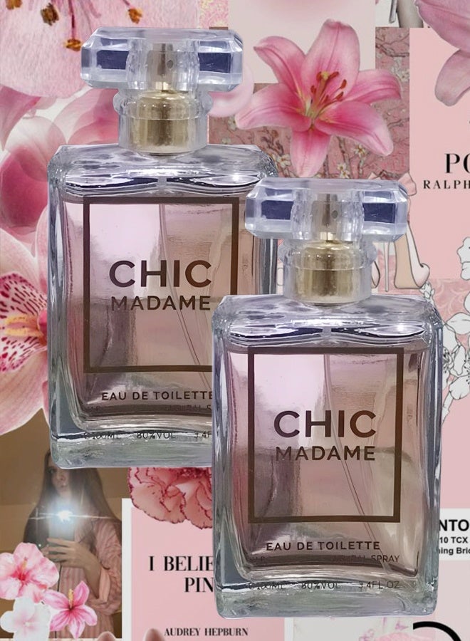 تي أر آي 2 قطع عطر شيك مدام للنساء 100 مل - Image 1