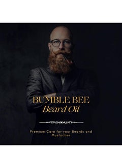 BUMBLE BEE Beard Oil Premium Organic Care For Men With Argan Oil, Olive Oil, And Jojoba Oil For Beards And Mustaches  - Image 2