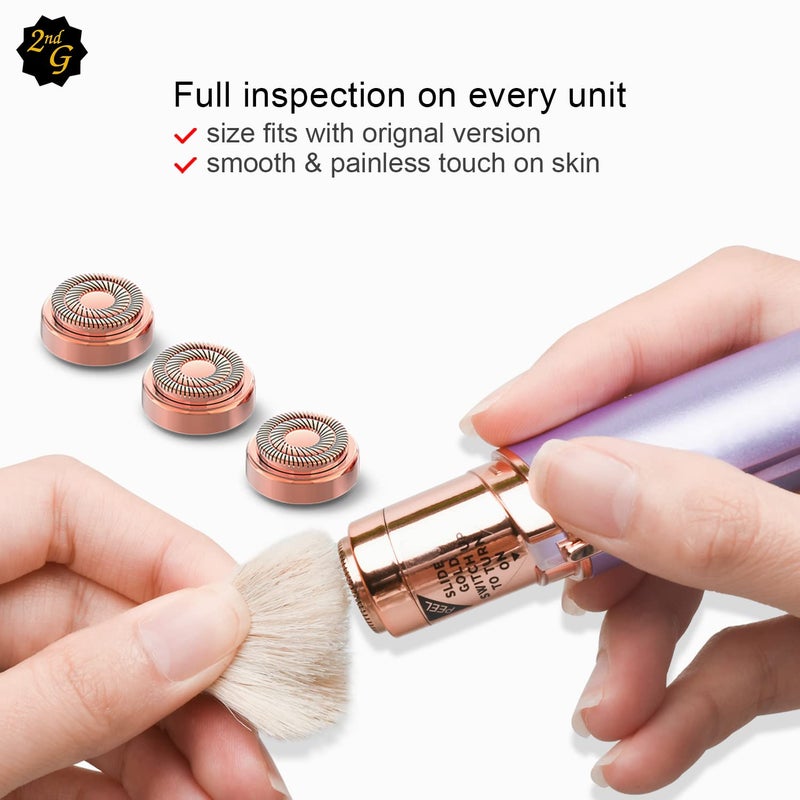 tuokiy Replacement Heads for Flawless Facial Hair Removal Gen 2, Replacement Blades for Women Facial Hair Remover Generation 2 - Image 4