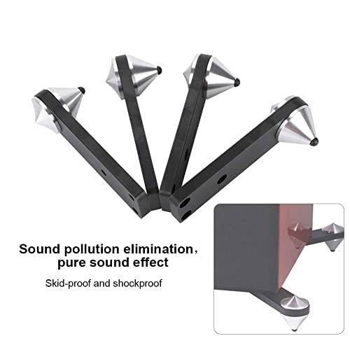 Wendry 4PCS Stage Speaker Stands,Adjustable Speaker Stands, Speaker Foot Bracket Audio Suspension Bracket Subwoofer Spike Bracket Used for Speaker Base or Speaker Frame Base - Image 2