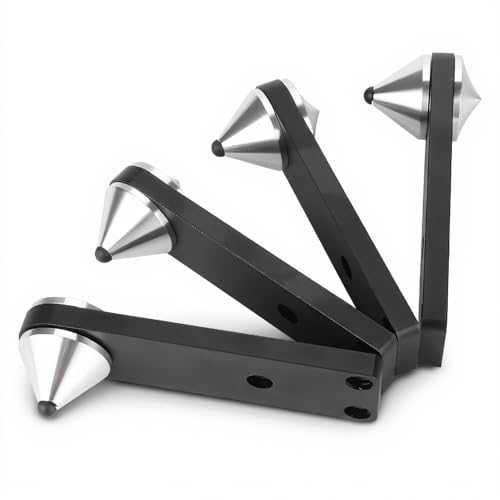 Wendry 4PCS Stage Speaker Stands,Adjustable Speaker Stands, Speaker Foot Bracket Audio Suspension Bracket Subwoofer Spike Bracket Used for Speaker Base or Speaker Frame Base - Image 1