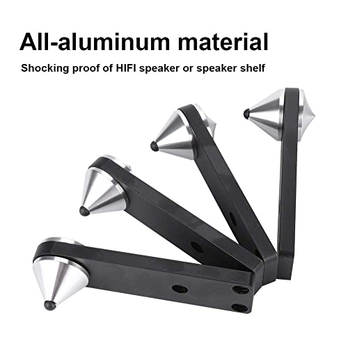 Wendry 4PCS Stage Speaker Stands,Adjustable Speaker Stands, Speaker Foot Bracket Audio Suspension Bracket Subwoofer Spike Bracket Used for Speaker Base or Speaker Frame Base - Image 3