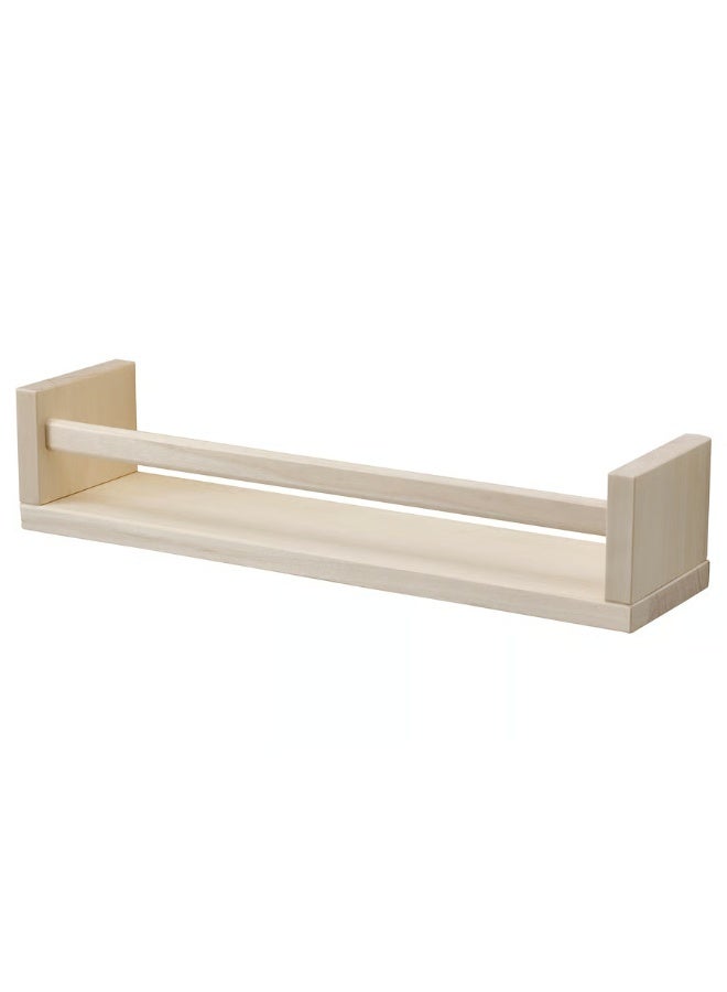 أيكيا منظم رفوف تخزين التوابل من خشب الحور الصلب للثلاجة والفرن، منظمات الثلاجة والتخزين، منظم رفوف التوابل لخزانة المطبخ أو المخزن، تصميم مقاوم للانزلاق للبرطمانات والزجاجات - Image 2