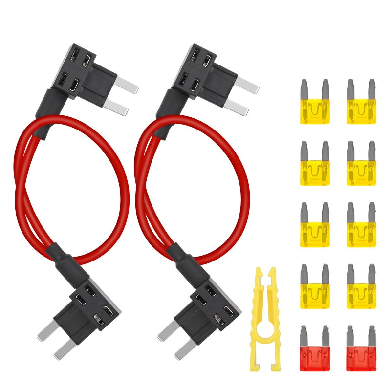Nilight Fuse Adapter Fuses Holder TIPM Bypass 14AWG Wire 20 AMP Repair Fuel Pump Relay Cable Compatible with Dodge Ram 1500 2500 3500 Chrysler Jeep VW 2007-2016 Replace CBWPR091AA - Image 1