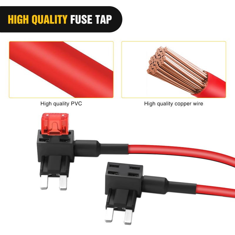 Nilight Fuse Adapter Fuses Holder TIPM Bypass 14AWG Wire 20 AMP Repair Fuel Pump Relay Cable Compatible with Dodge Ram 1500 2500 3500 Chrysler Jeep VW 2007-2016 Replace CBWPR091AA - Image 5