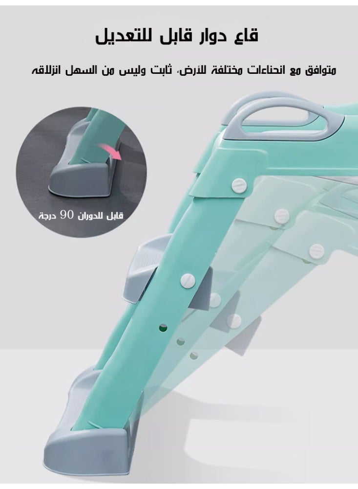 مقعد تدريب على المرحاض للأطفال الصغار مع وسادة مريحة ومقابض - Image 3