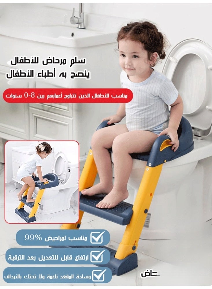 مقعد تدريب على المرحاض للأطفال الصغار مع وسادة مريحة ومقابض - Image 2