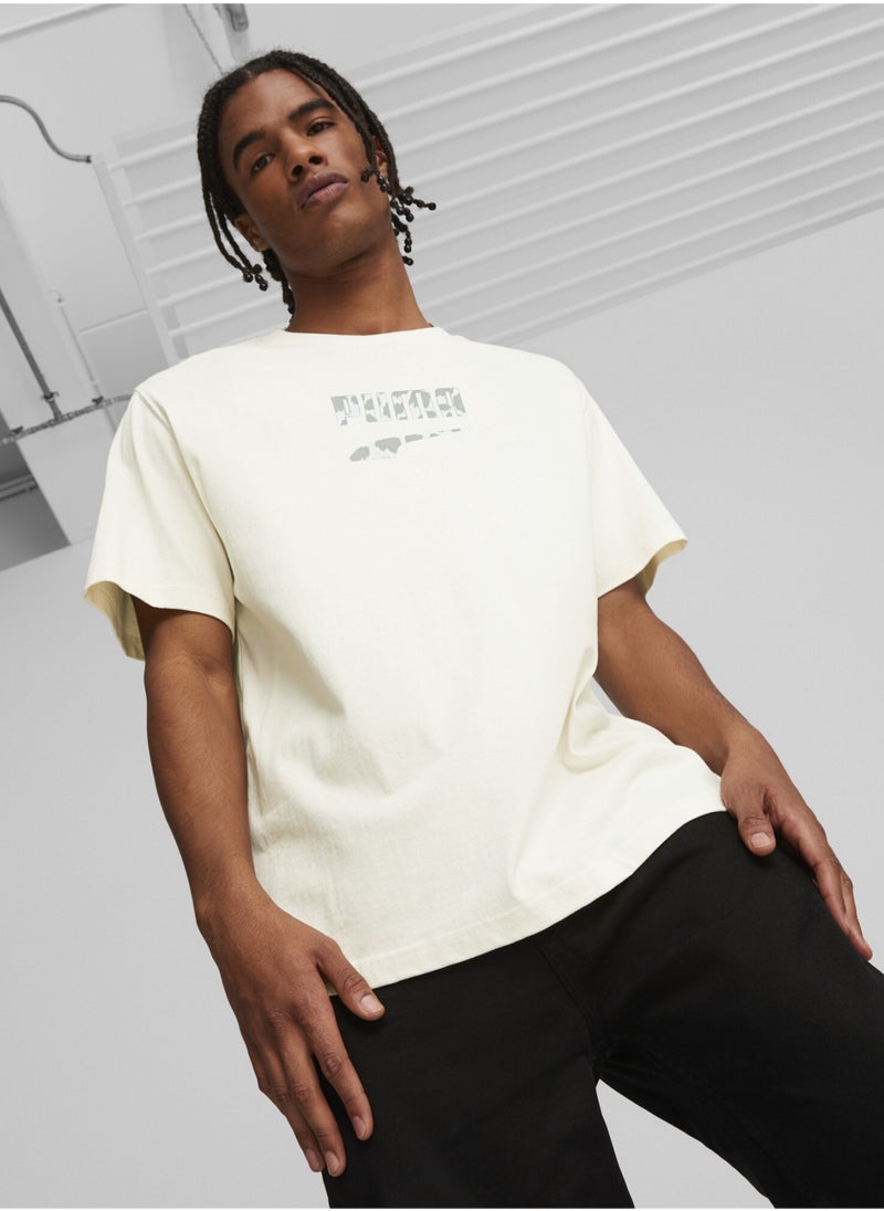PUMA - DOWNTOWN Mens Logo Graphic T-Shirt - Image 1