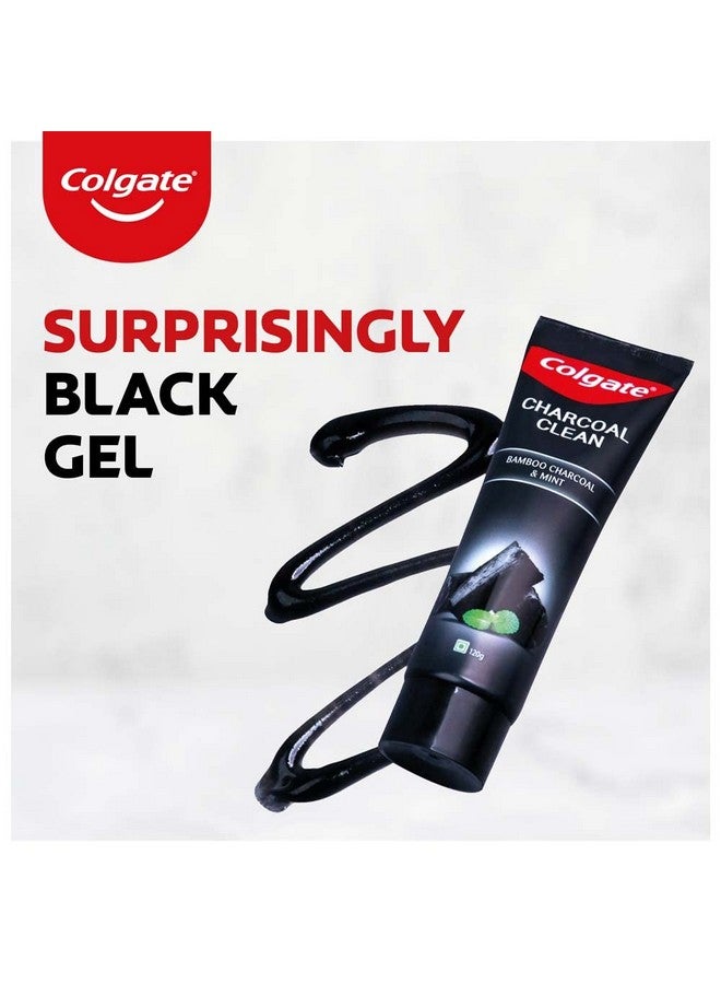 كولجيت مجموعة معجون أسنان جل أسود من الفحم النظيف مكونة من 240 جرام (120 جرام × 2) معجون أسنان عميق التنظيف مع فحم الخيزران والنعناع الشتوي لإزالة البلاك وتجربة الفم المنعشة - Image 3