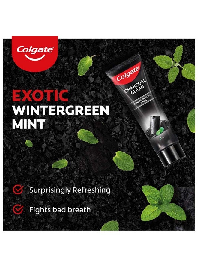 كولجيت مجموعة معجون أسنان جل أسود من الفحم النظيف مكونة من 240 جرام (120 جرام × 2) معجون أسنان عميق التنظيف مع فحم الخيزران والنعناع الشتوي لإزالة البلاك وتجربة الفم المنعشة - Image 5
