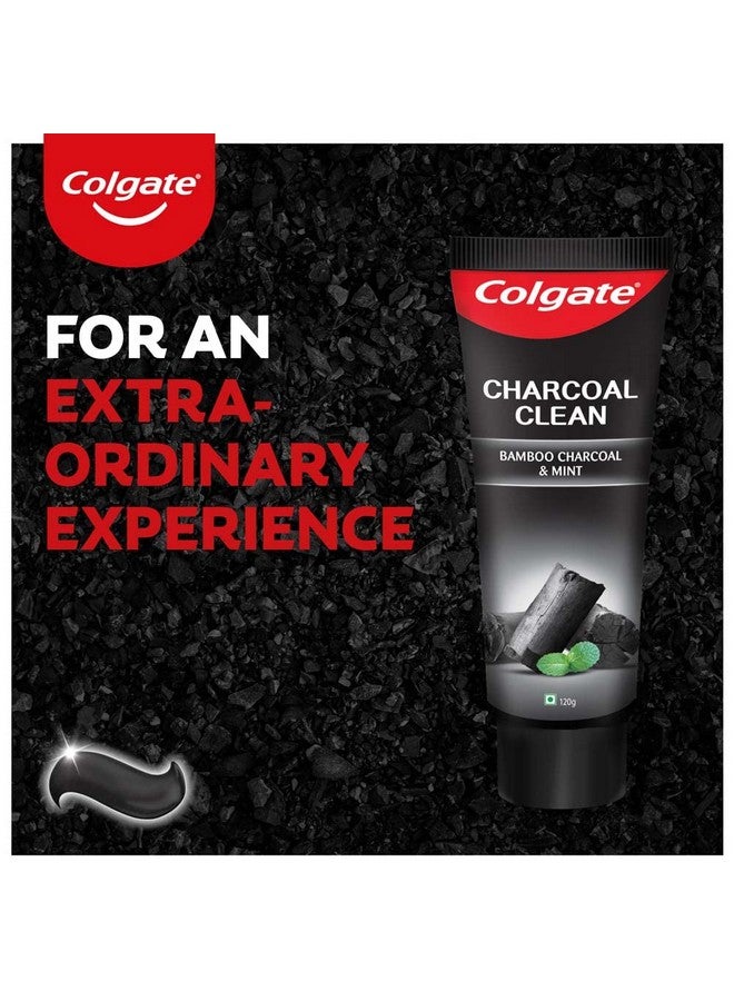 كولجيت مجموعة معجون أسنان جل أسود من الفحم النظيف مكونة من 240 جرام (120 جرام × 2) معجون أسنان عميق التنظيف مع فحم الخيزران والنعناع الشتوي لإزالة البلاك وتجربة الفم المنعشة - Image 2