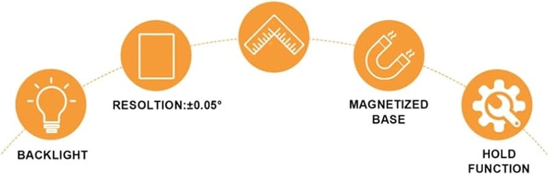Digital Spirit Level Inclinometer Horizontal Electronic Slope Meter Angle Finder Protractor Blue - Image 4